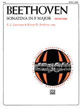 Sonatina in F Major piano sheet music cover